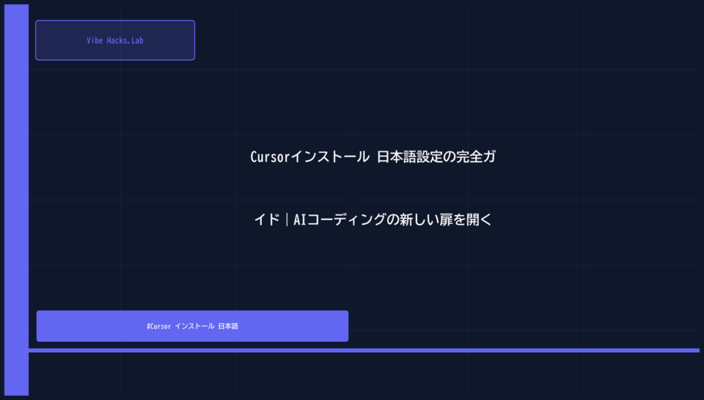 Cursorインストール 日本語設定の完全ガイド｜AIコーディングの新しい扉を開く