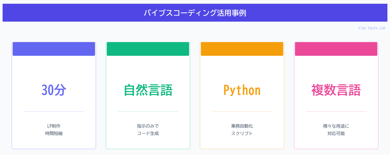 バイブスコーディング活用事例