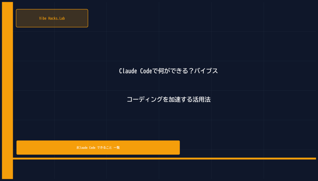 Claude Codeで何ができる？バイブスコーディングを加速する活用法