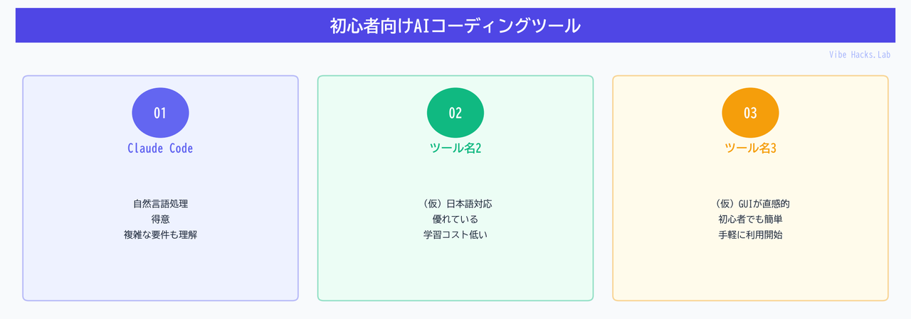 初心者向けAIコーディングツール