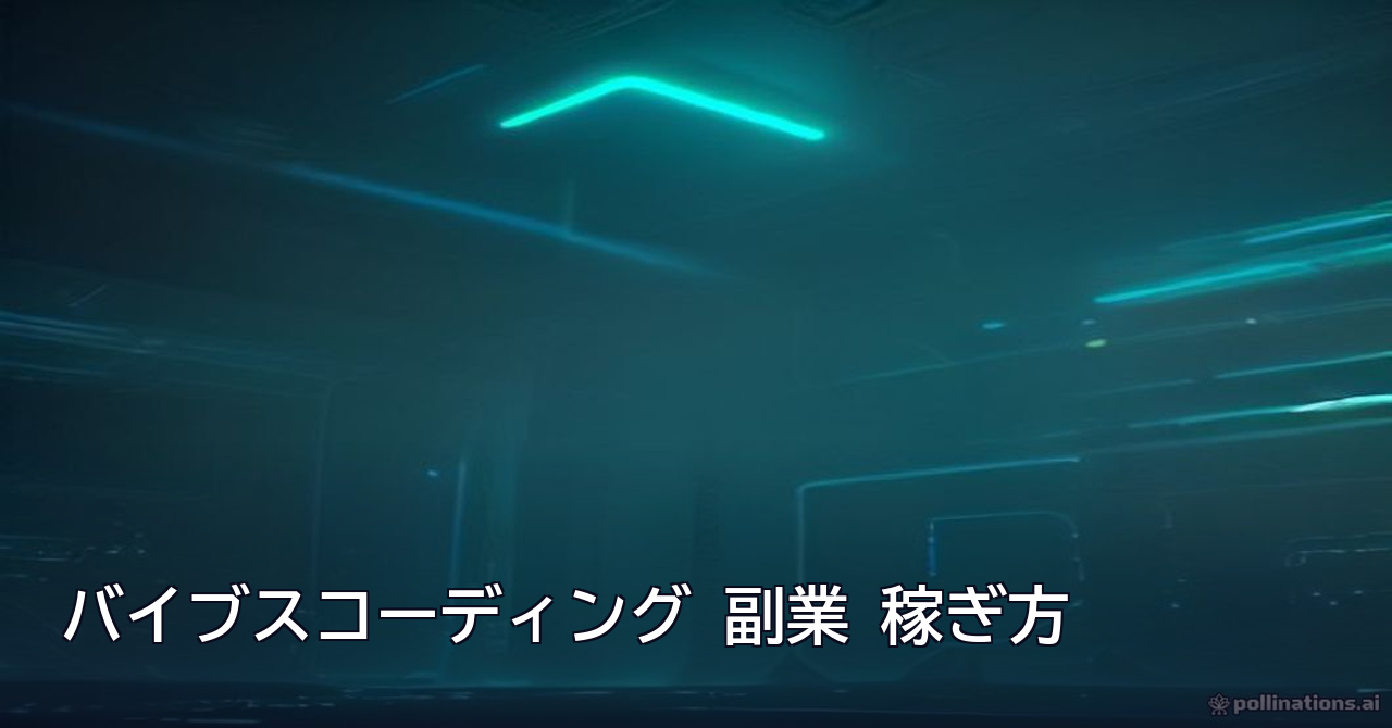 AI時代の新常識：バイブスコーディングで副業を成功させる稼ぎ方 のイメージ