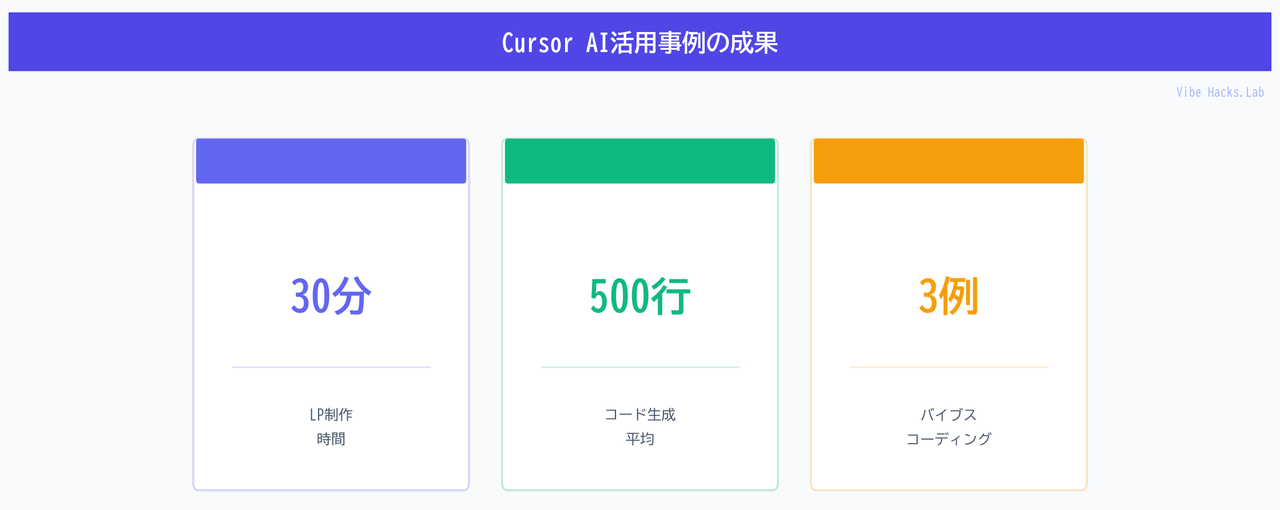 Cursor AI活用事例の成果