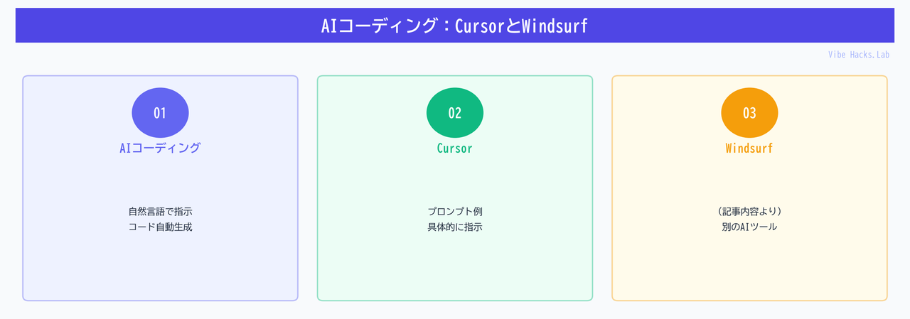 AIコーディング：CursorとWindsurf