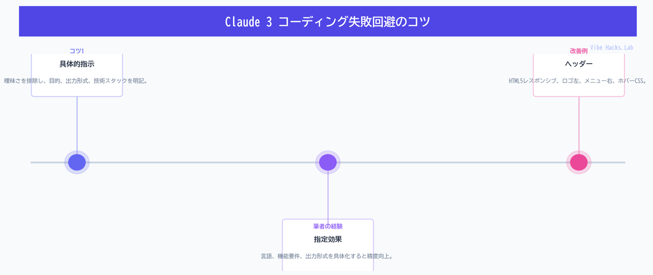 Claude 3 コーディング失敗回避のコツ